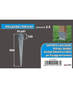 PORTAPALI 91 X 91 X 150 X 900 MM.