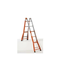 SCALA MULTIFUNZIONALE ALLUNGABILE IN ACCIAIO GIERRE 4+4 GRADINI