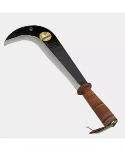 RONCOLA CON MANICO IN CUOIO DA 28 CENTIMETRI