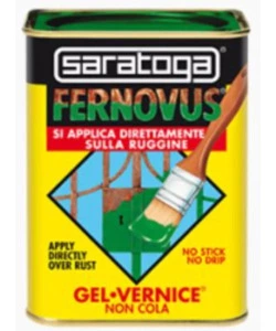 SMALTO GEL ANTIRUGGINE SARATOGA "FERNOVUS" VERDE SCURO 750 ML