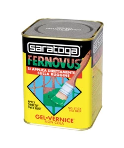 SMALTO GEL ANTIRUGGINE SARATOGA "FERNOVUS" MICACEO GRIGIO GRAFITE 750 ML