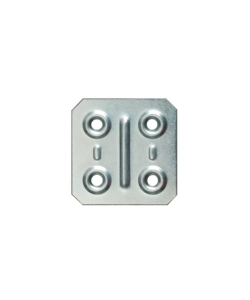 PIASTRINE DI GIUNZIONE - 50 X 40 MM. - ZINCATO - 4 PZ.