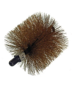 SCOVOLO AD ELICA DOPPIA PER CANNA FUMARIA IN ACCIAIO TEMPERATO FILETTATO 12 MA, 140 MM
