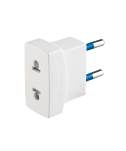 POLY POOL - ADATTATORE SPINA 10 A E PRESA 10 A STANDARD ITALIANO E AMERICANO BIANCO