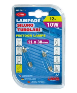 COPPIA LAMPADE SILURO 10WSV8.5 11X38  58111