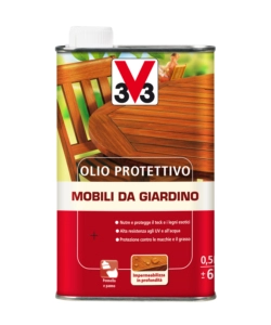 OLIO PROTETTIVO MOBILI DA GIARDINO, INCOLORE - 0,5 LITRI