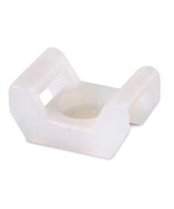 POLY POOL - 20 SUPPORTI PER FASCETTE CON LARGHEZZA MASSIMA DI 4,8 MM BIANCHI