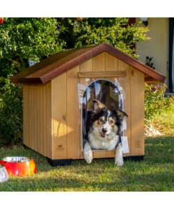 PORTA PER CUCCE CANI FERPLAST "SMALL" IN PLASTICA TRASPARENTE 22,5X36 CM