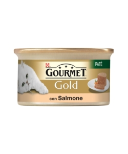 GOURMET GOLD, ALIMENTO UMIDO PER GATTO, PATÈ DI SALMONE.