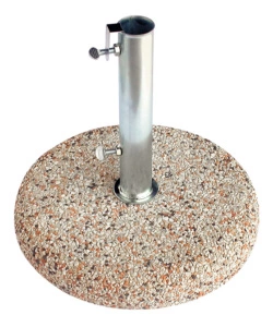 BASE PER OMBRELLONE ROTONDA IN GHIAIA PER PALO Ø 38 MM