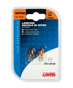 COPPIA LAMPADE 12V W2 1X9 5D 5W ARAN  58106
