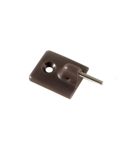 GANCI ADESIVI PER BACCHETTE TENDA - MARRONE - 10 PZ.