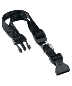 COLLARE PER CANI NERO IN NYLON, LUNGHEZZA DA 45 A 70 CM - FERPLAST