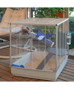 GABBIA PER RODITORI E FURETTI "FURET XL", 80 X 75 X H86.5 CM - FERPLAST.