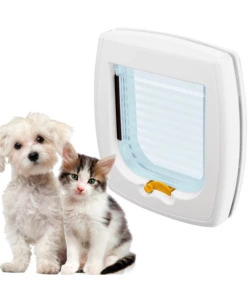 PORTINA PER GATTI E PICCOLI CANI FERPLAST "SWING 1" CON CHIUSURA 2 VIE IN PLASTICA BIANCO 21,5X5X24 CM