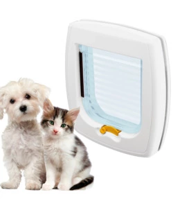 PORTINA PER GATTI E PICCOLI CANI FERPLAST "SWING 1" CON CHIUSURA 2 VIE IN PLASTICA BIANCO 21,5X5X24 CM