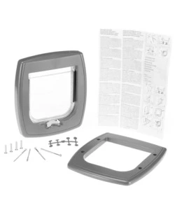 PORTINA PER GATTI E PICCOLI CANI FERPLAST "SWING 1" CON CHIUSURA 2 VIE IN PLASTICA BIANCO 21,5X5X24 CM