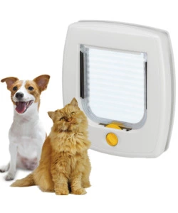 PORTINA PER GATTI E PICCOLI CANI FERPLAST "SWING 3" CON CHIUSURA 4 VIE IN PLASTICA BIANCO 22,5X5X25,2 CM