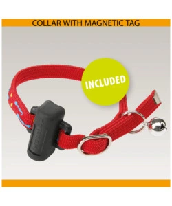 PORTINA PER GATTI SISTEMA MAGNETICO FERPLAST "SWING 7" CON CHIUSURA 4 VIE E PROTEZIONE ARIA IN PLASTICA BIANCO 22,5X10,4X25,2 CM