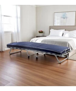 BRANDINA PIEGHEVOLE DORMIR CON DOGHE IN LEGNO E MATERASSO 80X190 CM