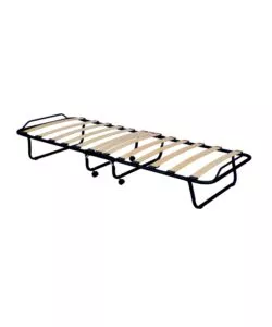 BRANDINA PIEGHEVOLE SOMNUS CON DOGHE IN LEGNO E MATERASSO 80X190 CM