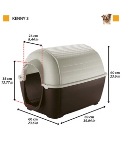 CUCCIA PER CANI KENNY 03, 89X60X60 CM  - FERPLAST