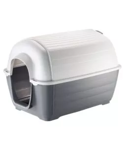 CUCCIA PER CANI DA ESTERNO FERPLAST "KENNY 03" IN RESINA GRIGIO 60X89X60 CM