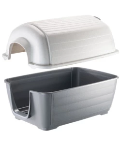 CUCCIA PER CANI DA ESTERNO FERPLAST "KENNY 03" IN RESINA GRIGIO 60X89X60 CM