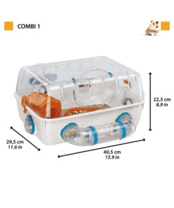 GABBIA PER CRICETI "COMBI 1", 40,5X29,5X22,5 CM - FERPLAST