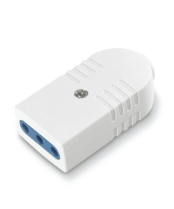 POLY POOL - PRESA 10 A 2P+T USCITA CAVO ASSIALE BIANCA
