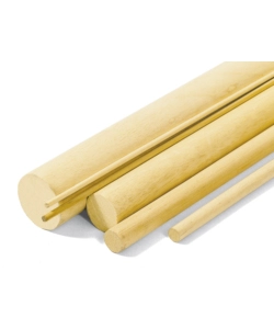 BASTONI TONDI LISCI IN LEGNO DI KOTÒ  Ø 10 X 2450 MM