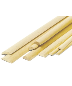BASTONI MEZZO TONDI IN LEGNO DI KOTÒ 5 X 10 X 2450 MM