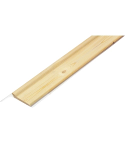 BATTISCOPA CON PIEDE NON COLORATO 14 X 70 X 2700 MM