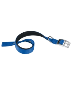 COLLARE IN NYLON C20/43 IMBOTTITO PER CANE DI COLORE BLU.