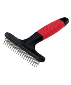 PETTINE PER CANI PELO MEDIO E LUNGO FERPLAST "GRO 5874" A RASTRELLO CON DOPPIA FILA DI DENTI ROTANTI