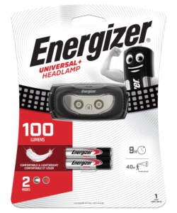 TORCIA FRONTARE ENERGIZER "UNIVERSAL + HEADLAMP" 100 LUMENS 2AAA