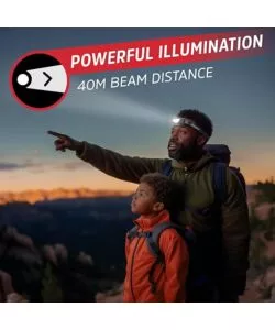 TORCIA FRONTALE ENERGIZER "UNIVERSAL + HEADLAMP" 100 LUMENS E 2 BATTERIE AAA