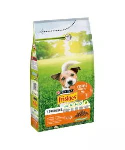 CROCCHETTE PER CANI PURINA FRISKIES "MINI MENU" ADULTO DI TAGLIA PICCOLA CON POLLO 1,5 KG