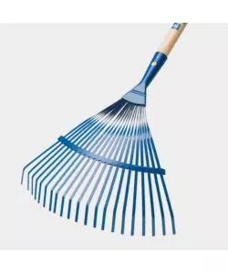 RASTRELLO DA GIARDINO CON DENTI NON REGOLABILI E MANICO IN FAGGIO, 130 CM