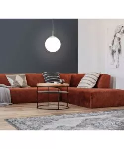 LAMPADA A SOSPENSIONE "RONDO" IN VETRO, E27.