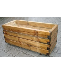 FIORIERA DA ESTERNO CON PERNO IN LEGNO DI PINO 100X40X40 CM
