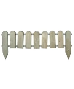 RECINTO DA GIARDINO INGLESE IN LEGNO DI PINO 100X3,2X28/45H CM