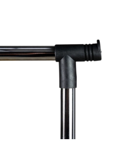 STENDER APPENDIABITI SINGOLO ESTENSIBILE BELLAHOME CON RUOTE IN METALLO BIANCO 90X45X102/172 CM