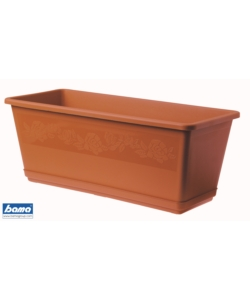 FIORIERA BALCONELLA CM 50 C/SOTTOVASO TERRACOTTA