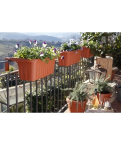 FIORIERA DA BALCONE BAMA "RONDINE" TERRACOTTA 50 CM