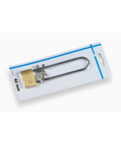 LUCCHETTO OTTONE ARCO LUNGO 40 MM.