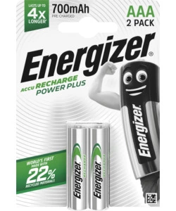 BATTERIA RICARICABILE ENERGIZER "RECHARGE POWER PLUS" AAA 2 PEZZI