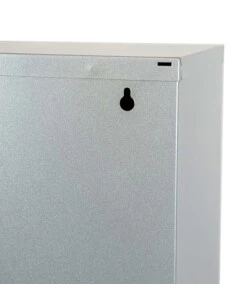 MOBILECO 3 SECCHI 18 LITRI ACCIAIO GRIGIO, 34X25X136 CM