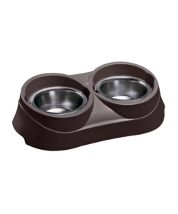 PORTACIOTOLE E CIOTOLE PER CANI E GATTI "DUO FEED 03", 47X25X13 CM - FERPLAST