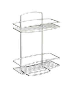 MENSOLA RETTANGOLARE 2 PIANI CM26X11X35 ONDA